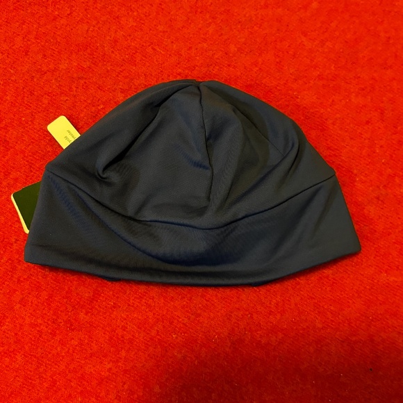 Slate blue microfleece tuque with slits for ponytail and bun NWT - Picture 2 of 10